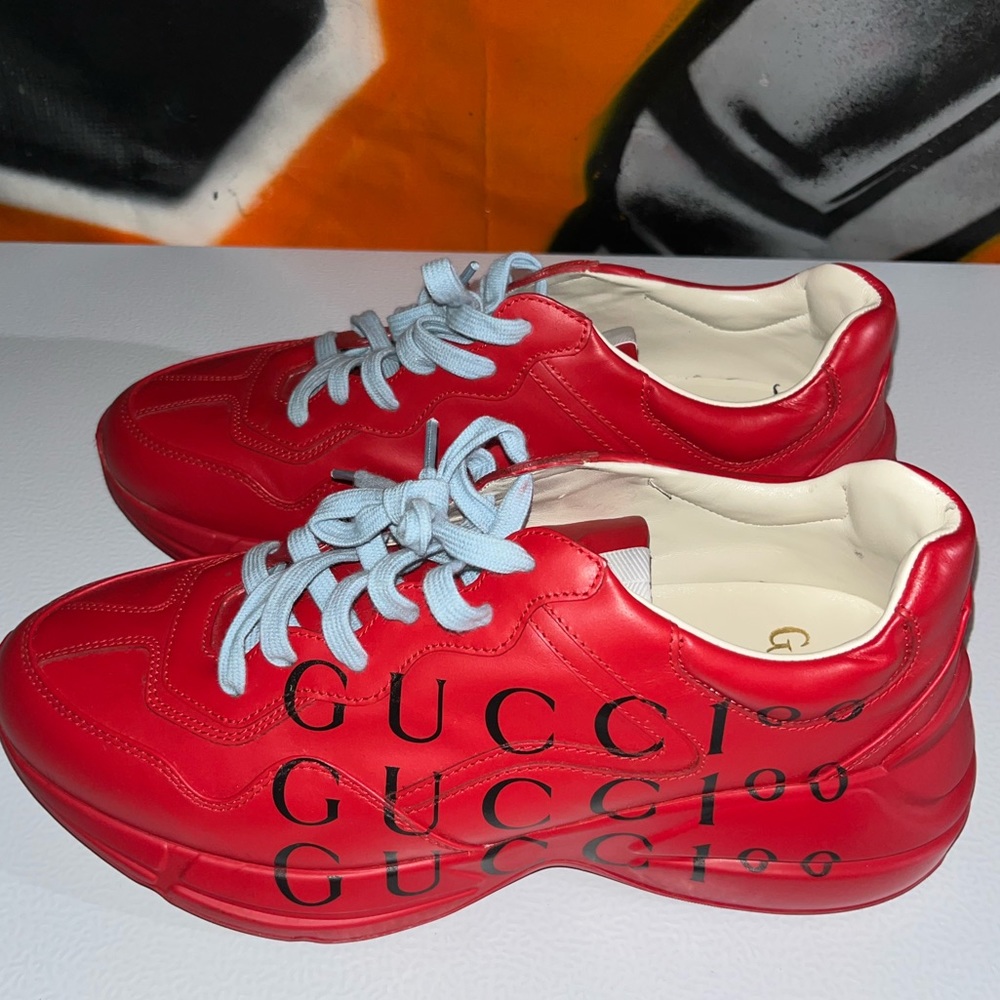 Men’s gucci rython red sneaker